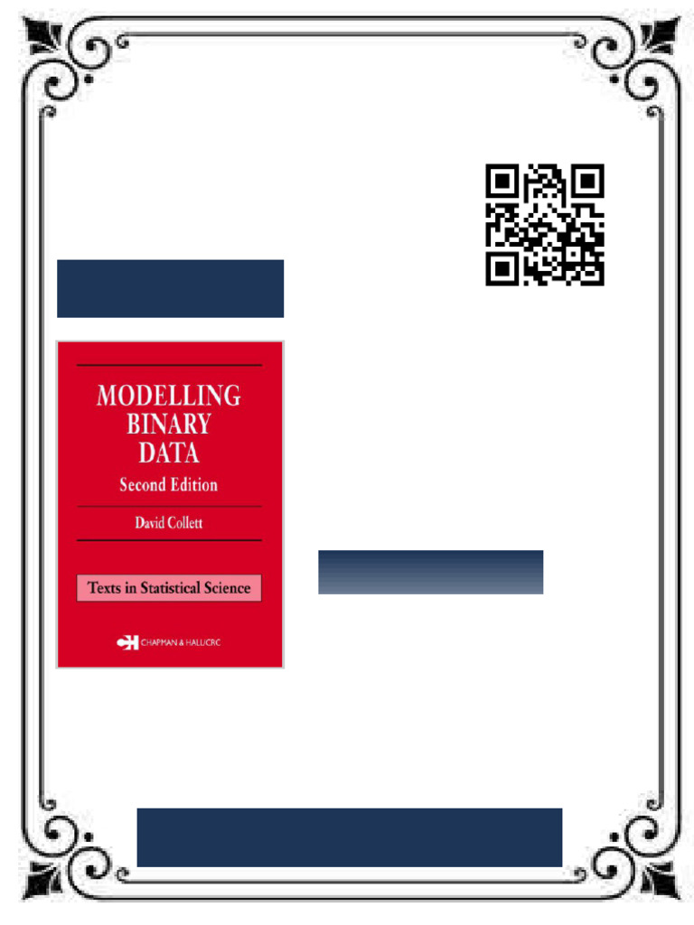 Modelling Binary Data Second Edition Collett Ebook Accessible Instantly ...