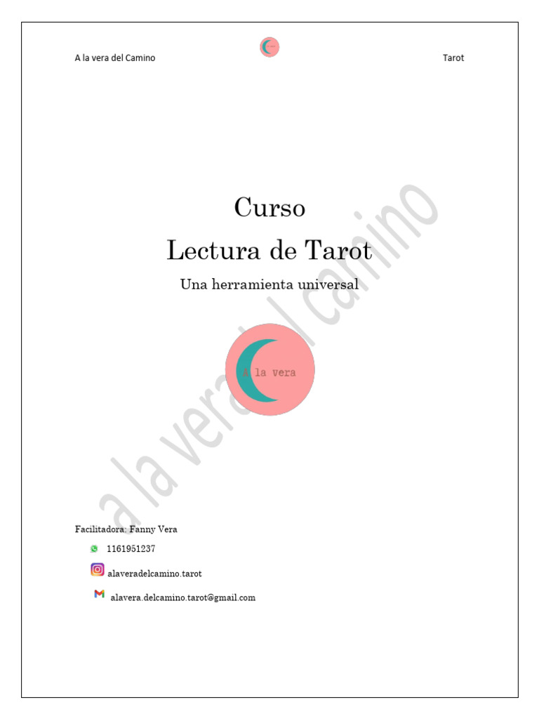 CursoTarot_clase1 | PDF | Tarot | Jugando a las cartas