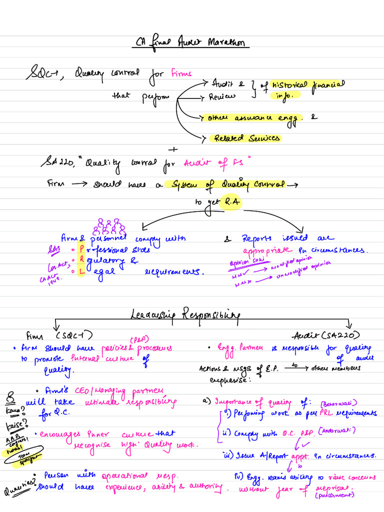 SAs Marathon Board Notes CA Final | PDF