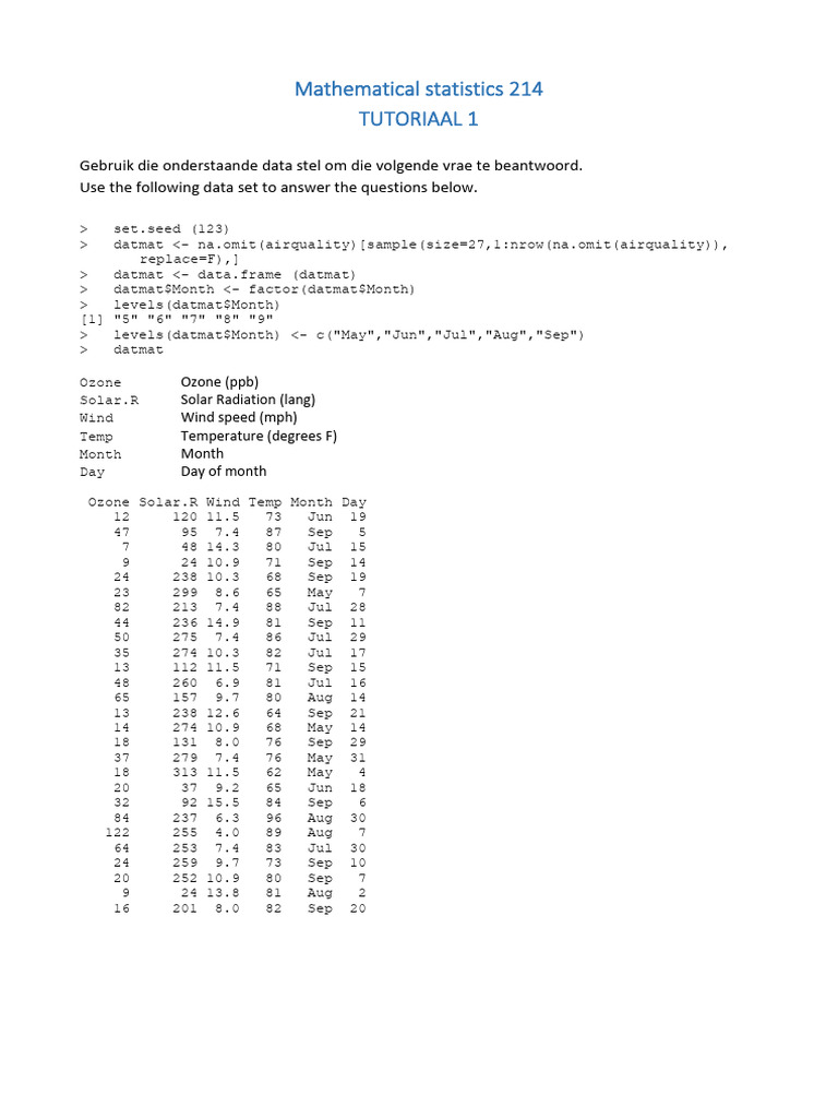 Tutorial 01 | PDF