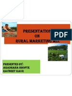 Presentation ON Rural Marketing Mix: Presented By: Aradhana Bhopte Ravneet Kaur