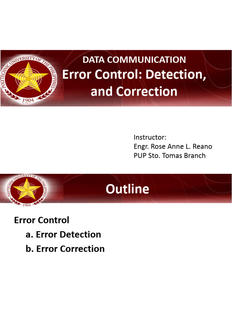 Error Correction | PDF