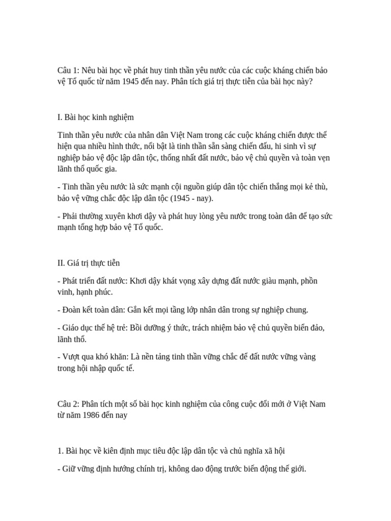 Bai Lich Su | PDF