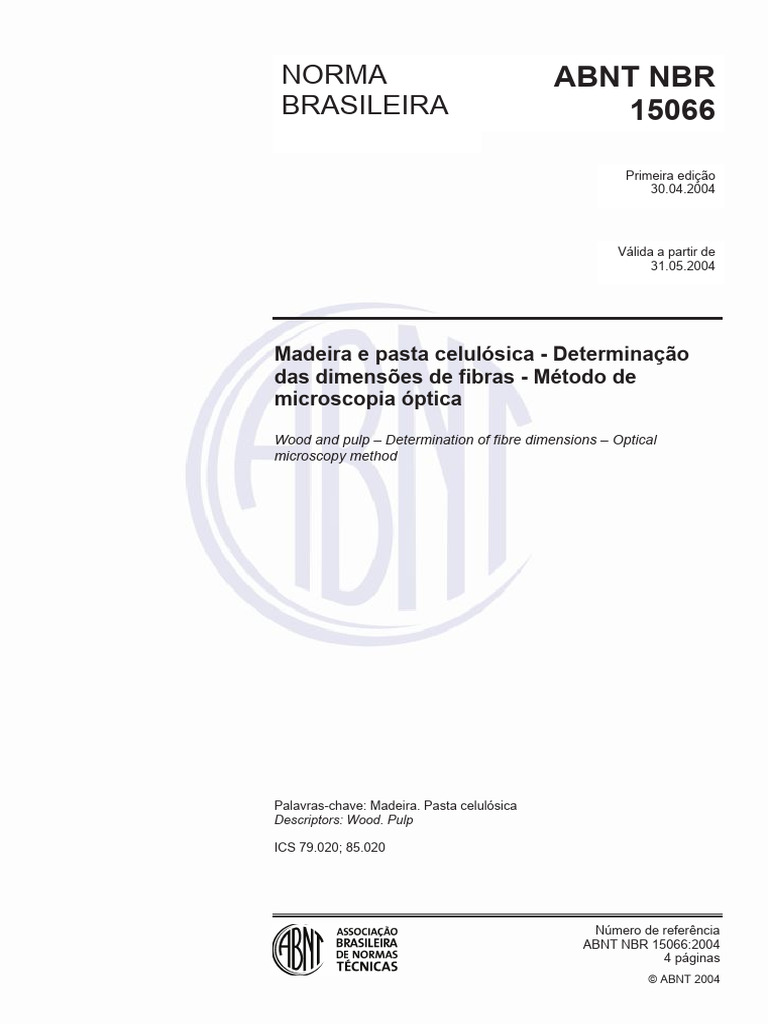 Abnt NBR 15066 | PDF