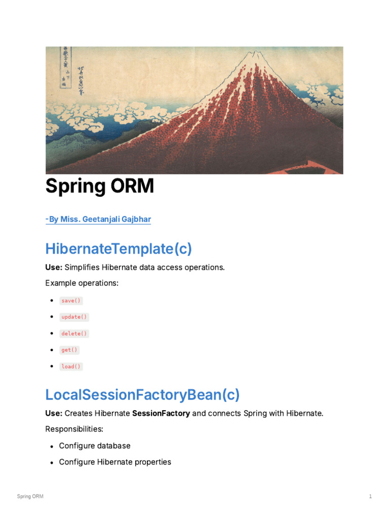 Spring ORM | PDF