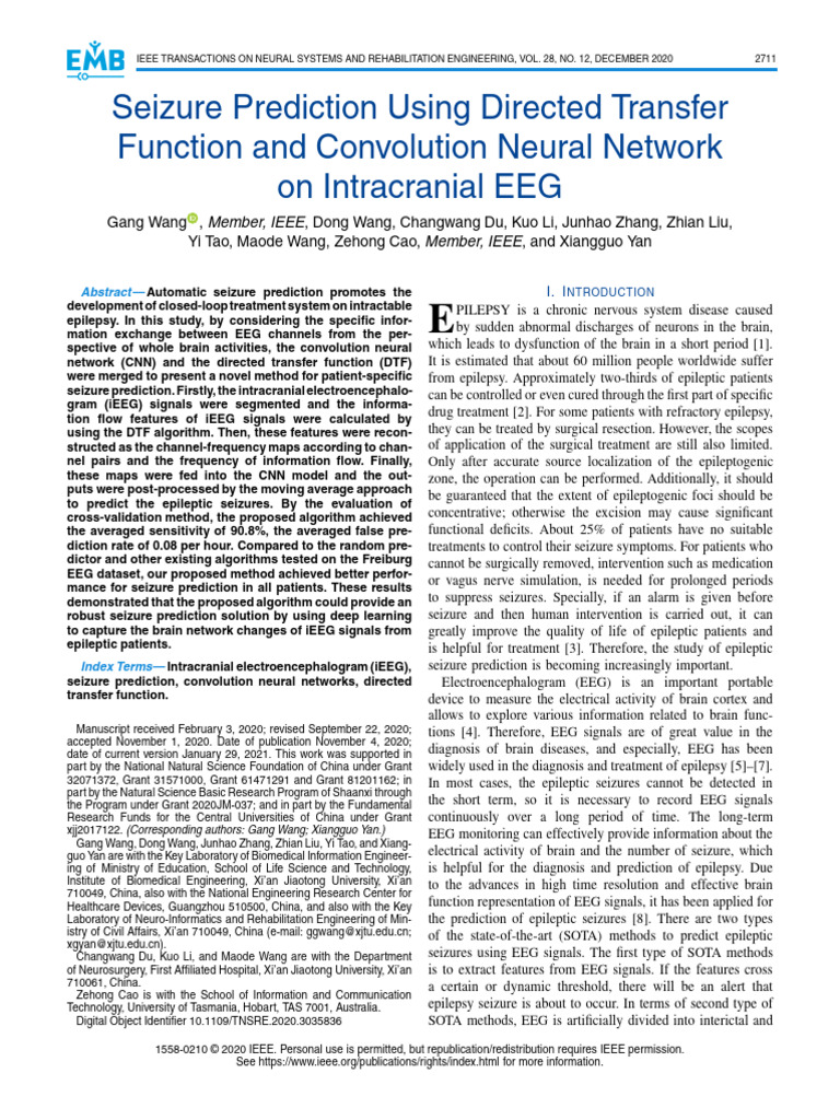 Seizure Prediction Using Directed Transfer Function and Convolution ...