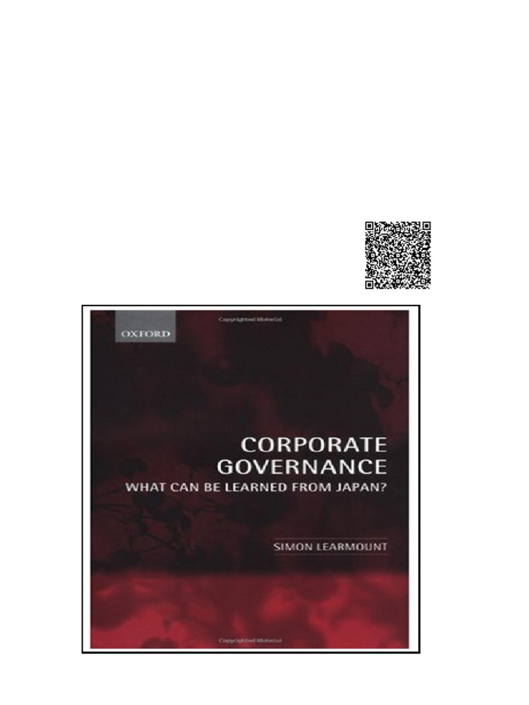 Corporate Governance What Can Be Learned from Japan 1st Edition Simon ...