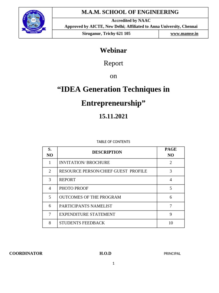 Idea Generation Techniques in Entrepreneurship | PDF