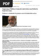 ENTREVISTA. Segurança Pública é tema de entrevista com Roberto Kant de Lima”.pdf