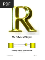 Download Its All About Respect by Justin Crakanthorp SN101363755 doc pdf