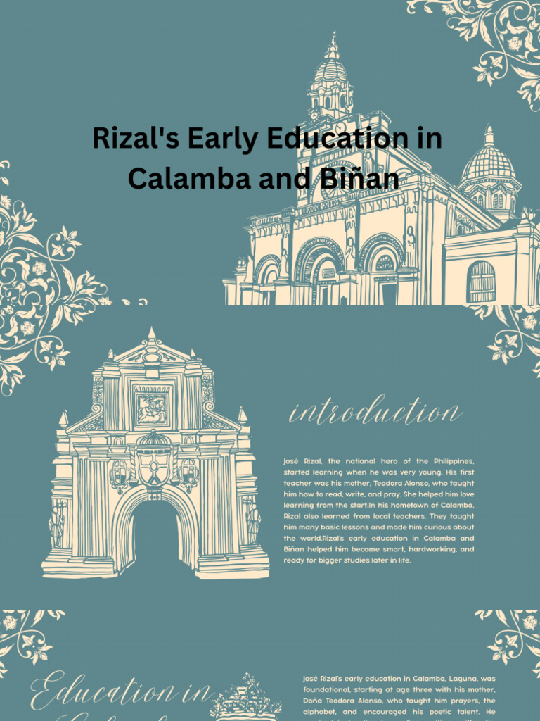 Rizal's Early Education in Calamba and Biñan | PDF