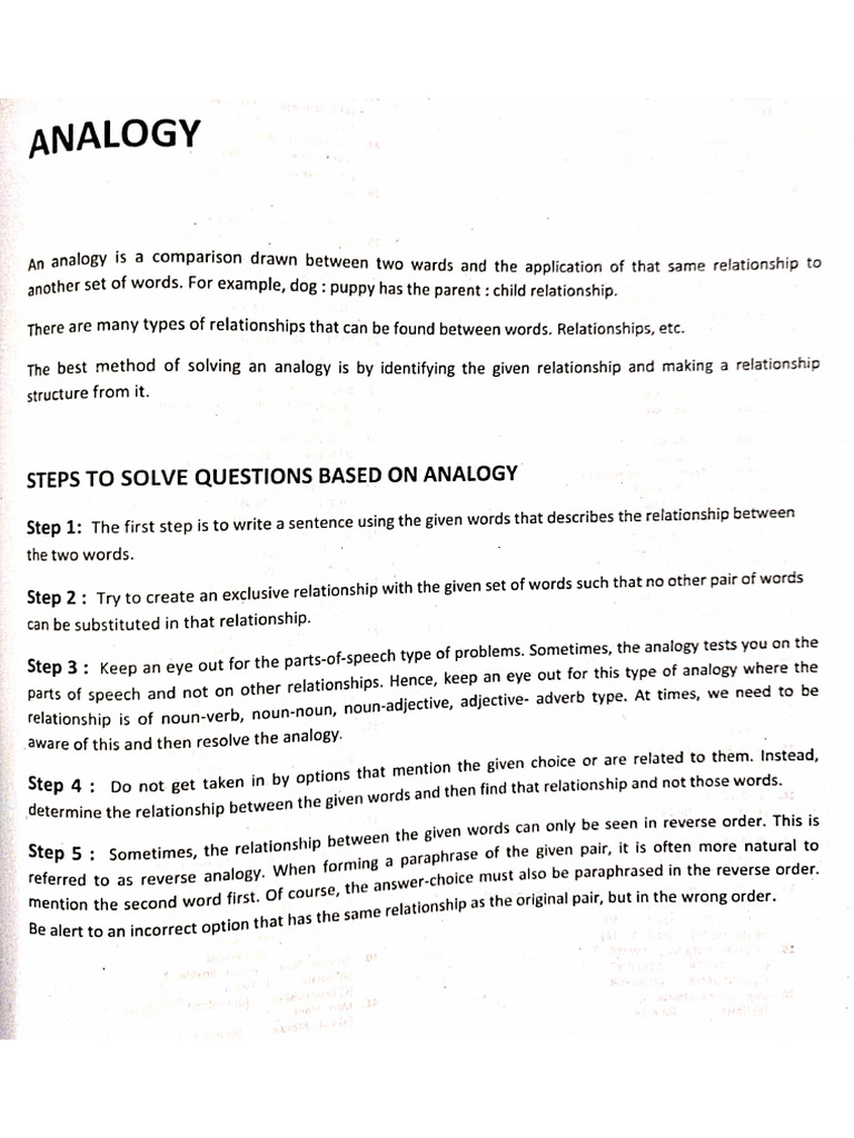 Analogy | PDF