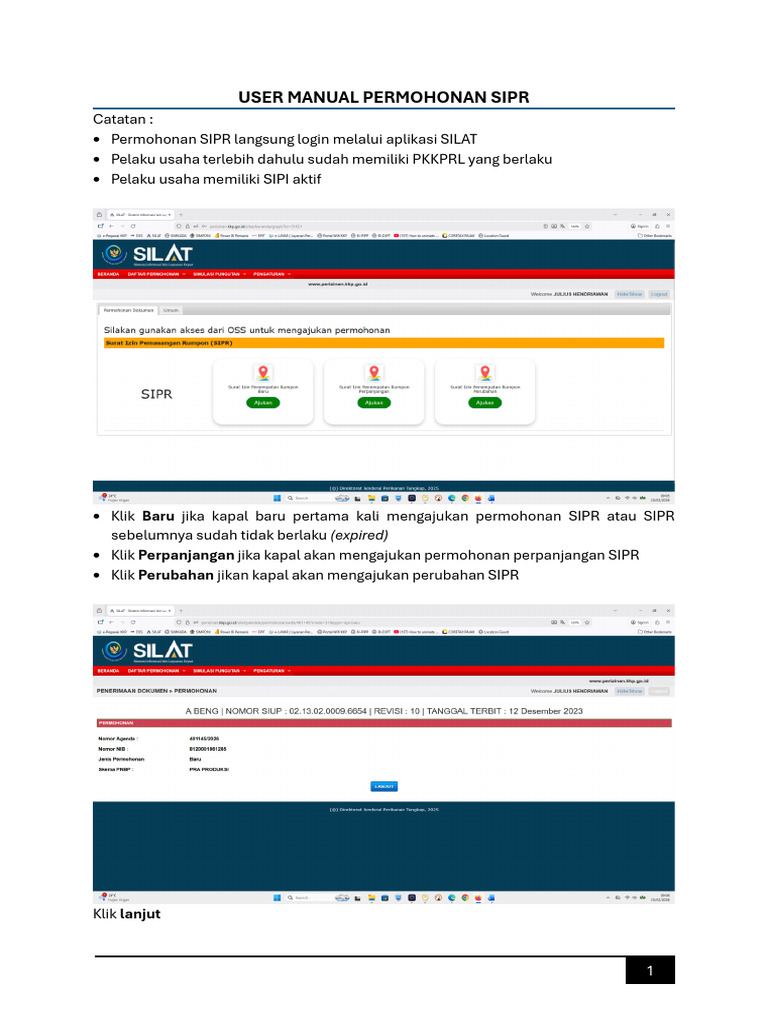 User Manual Sipr | PDF