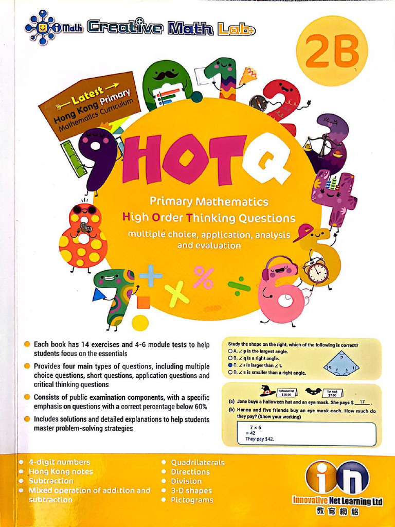 I Math - HotQ Primary Mathematics High Order Thinking Questions 2B | PDF