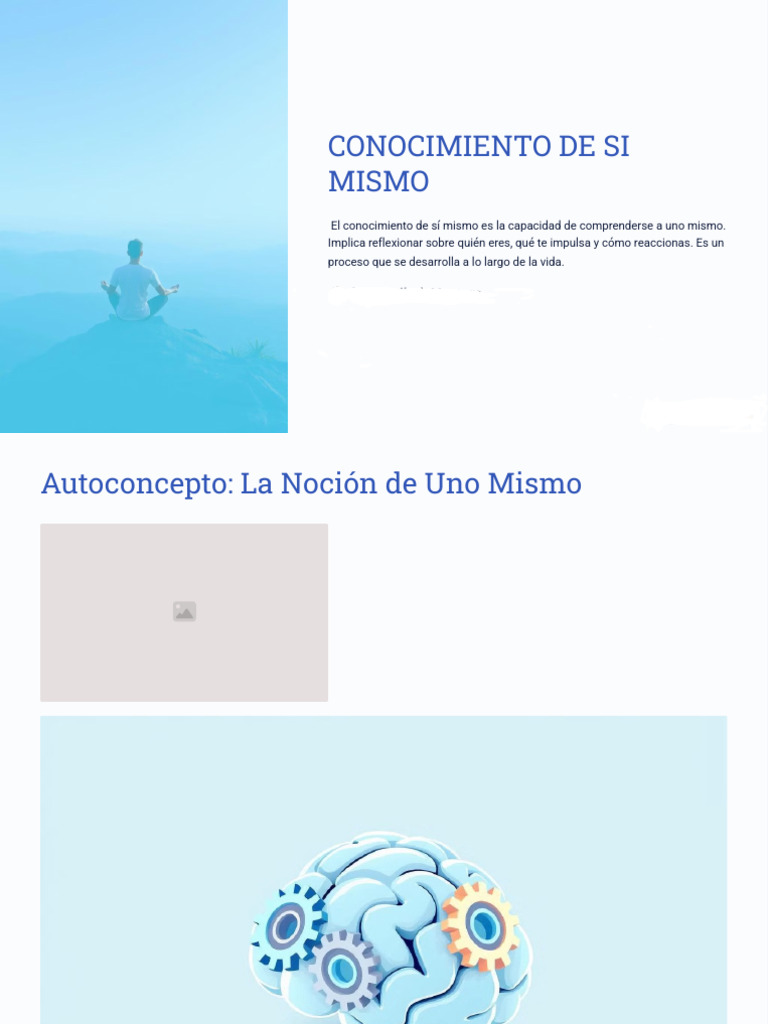 Conocimiento de Si Mismo | PDF | Autoestima | Las emociones