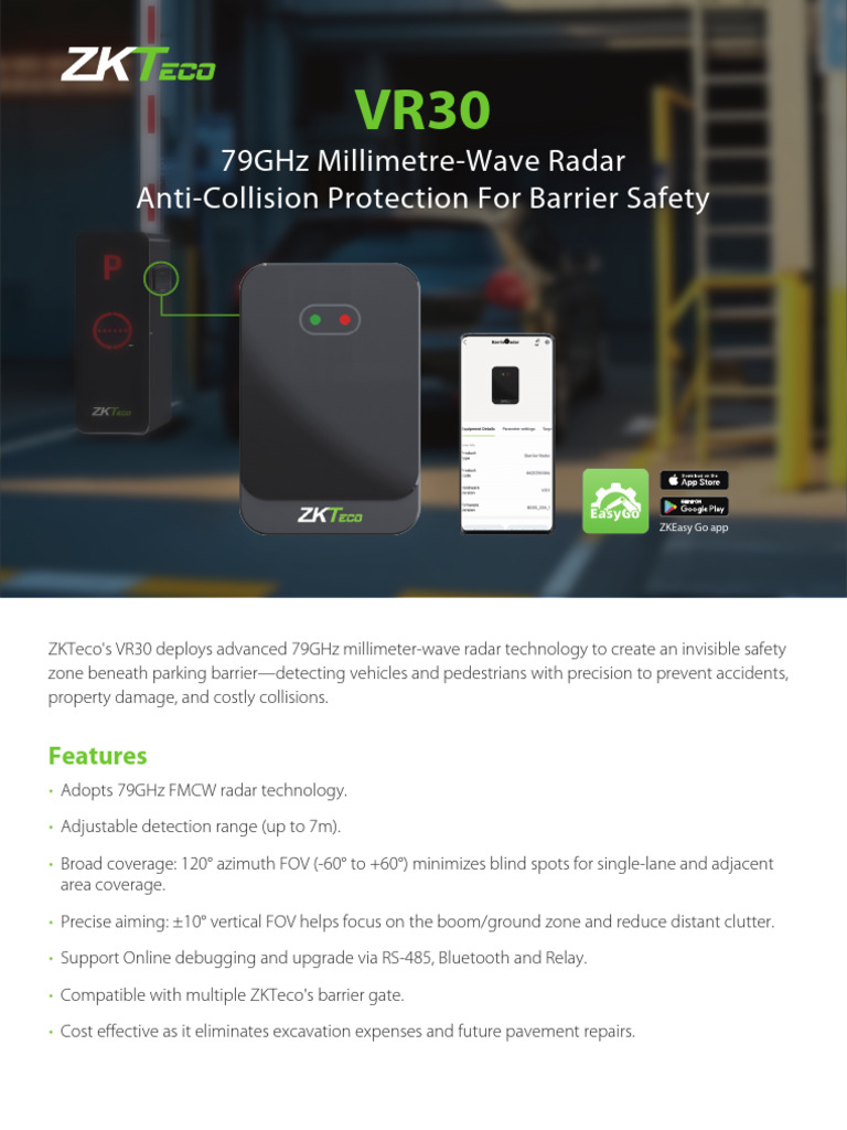 VR30 Datasheet 20251223 | PDF | Radar | Mobile App