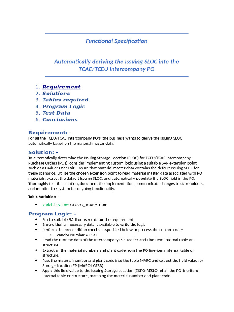 Functional Specification - Automatically Deriving The Issuing SLOC Into ...