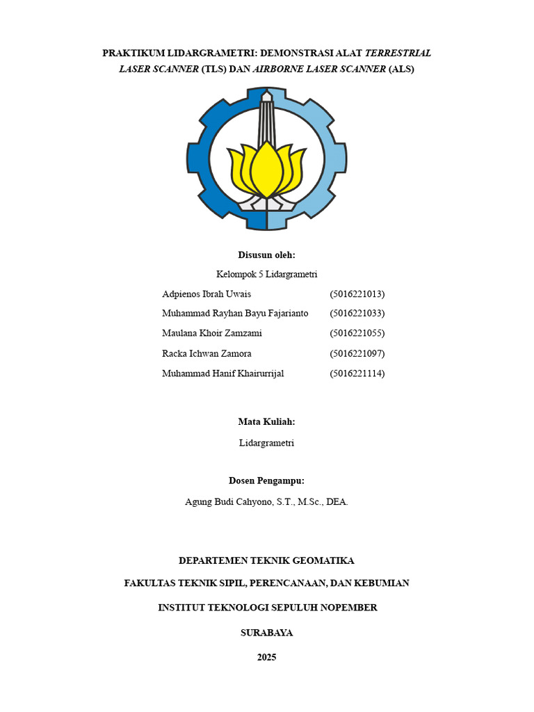 Kelompok 5 - Laporan Praktikum Demonstrasi Alat TLS Dan ALS | PDF