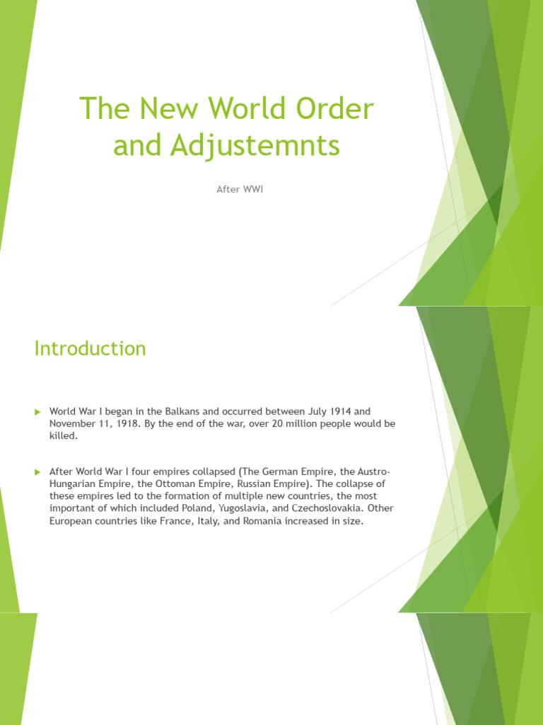 Lecture 11 The New World Order | PDF | League Of Nations | Francisco Franco
