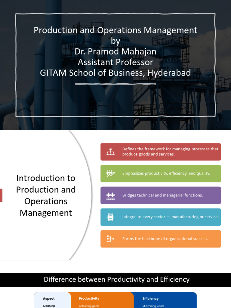 Detailed Production and Operations Management Presentation | PDF ...