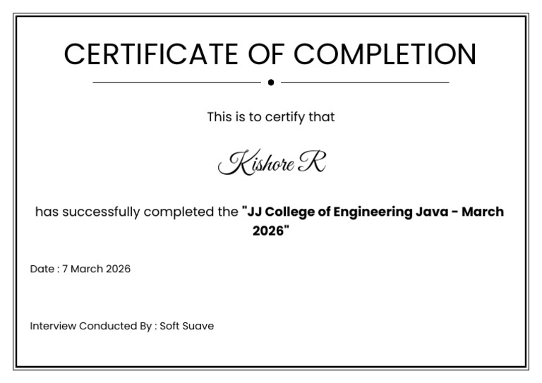 Completion Certificate | PDF
