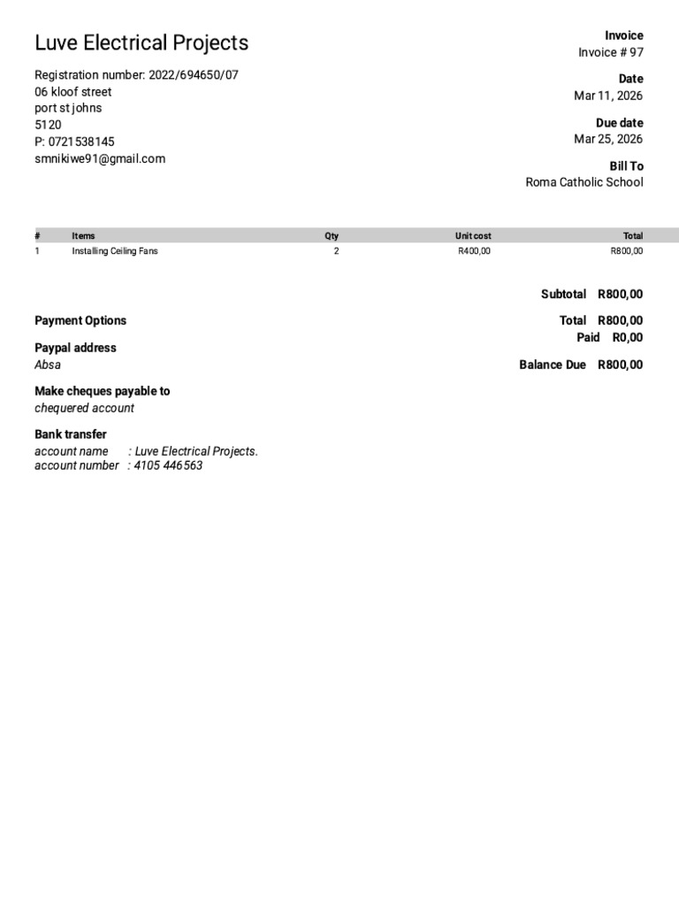 Invoice #97 | PDF