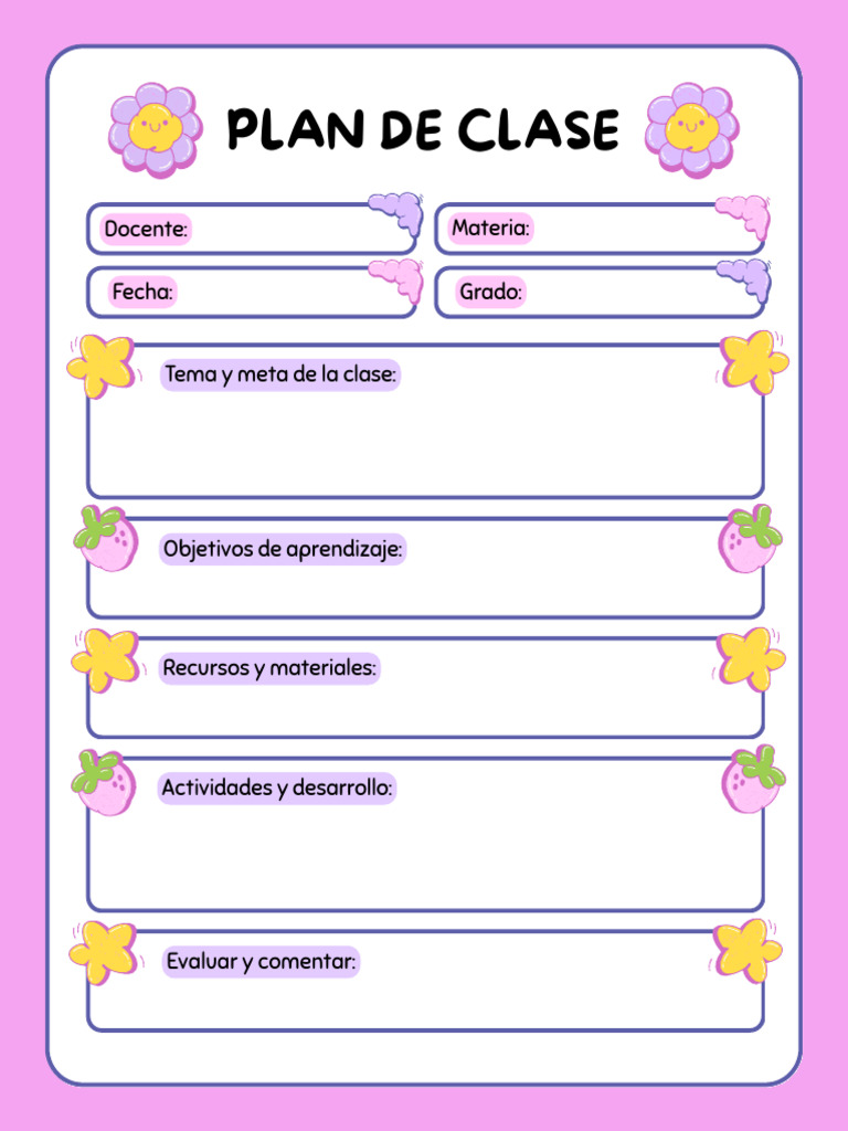 Plan de Clase Escolar | PDF
