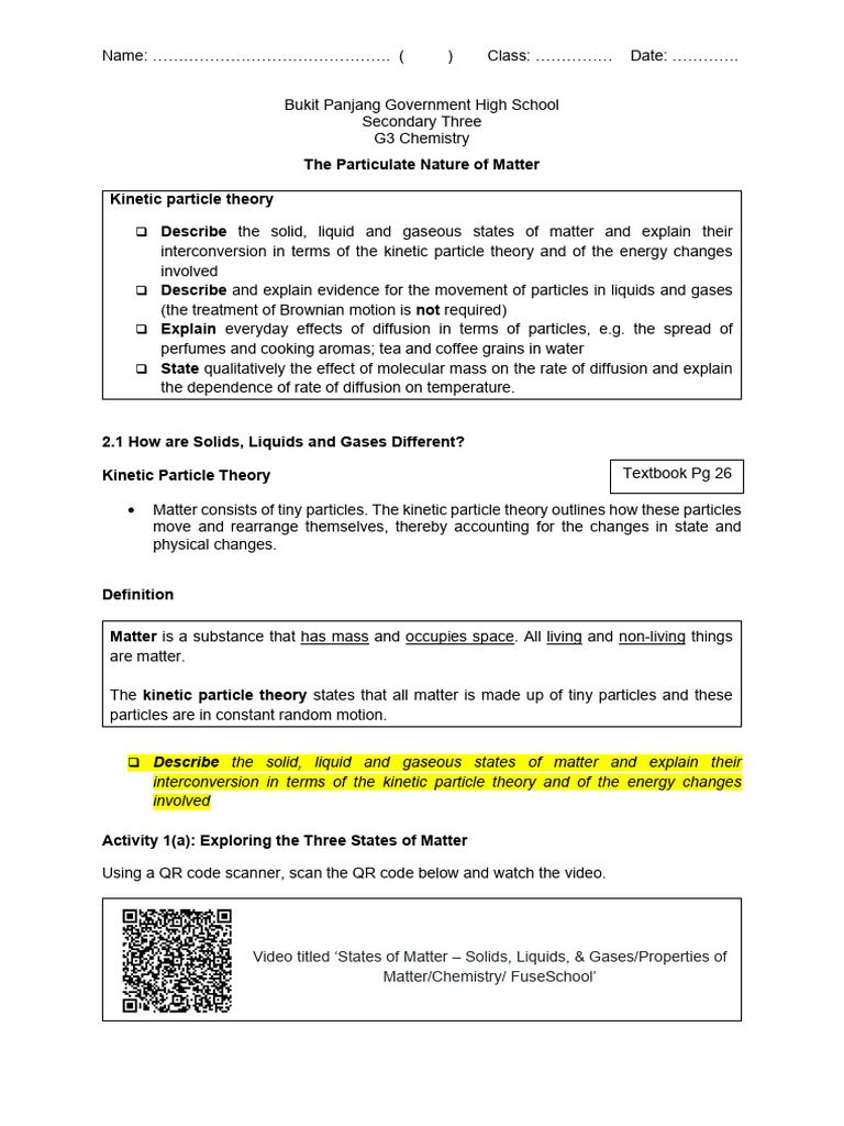 2026 Sec 3 G3 Notes - Kinetic Particle Theory Teachers' Copy Editted 25 ...