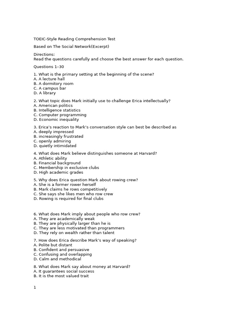 Social Network RC and Voca Test | PDF | Privacy | Bias