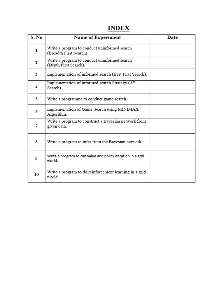 AI Lab Student File | PDF | Queue (Abstract Data Type) | Computer ...