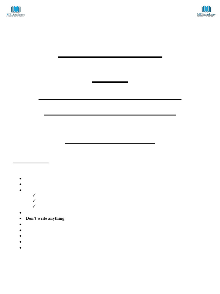 Final Mock Test - ME Academy | PDF | Multiple Choice | Clause