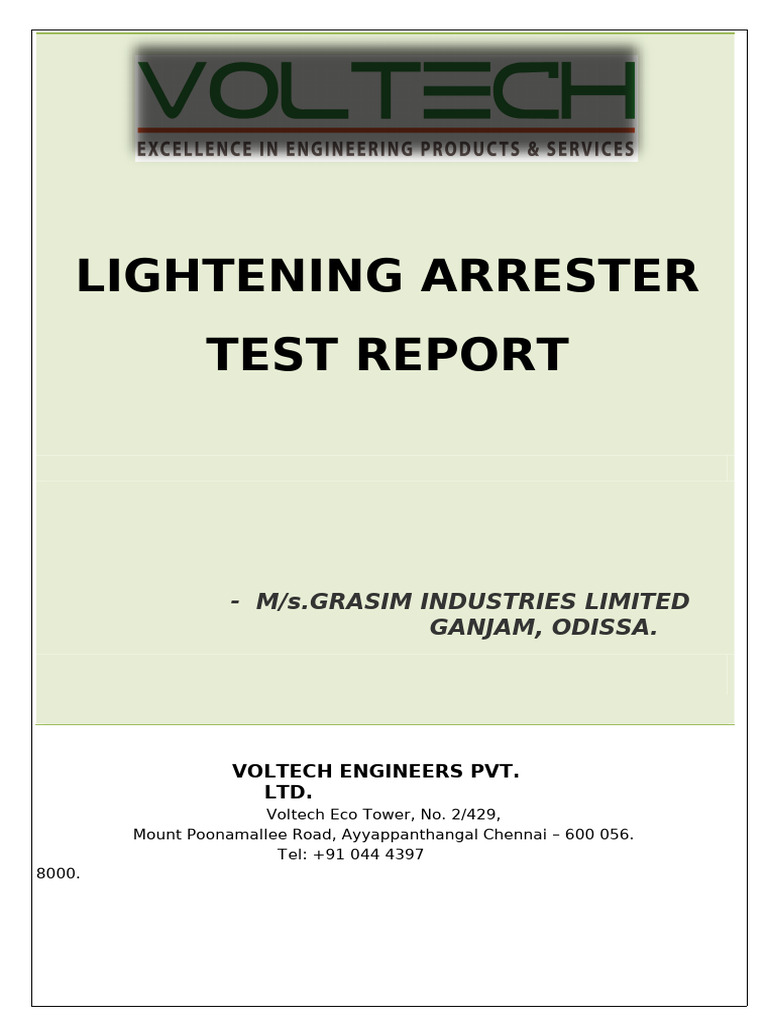 Lightening Arrester | PDF | Electricity | Electrical Engineering