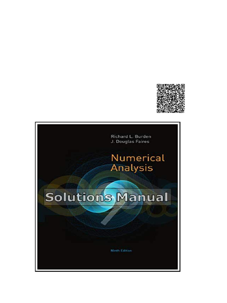 Numerical Analysis 9th Edition Burden Solutions Manual | PDF | Tooth | Dental Anatomy