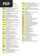 United Nations Abbreviations List | PDF