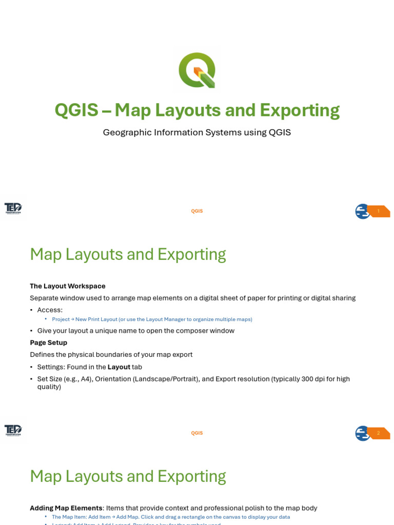 Introduction To QGIS - Layouts and Public Data | PDF | Topography ...