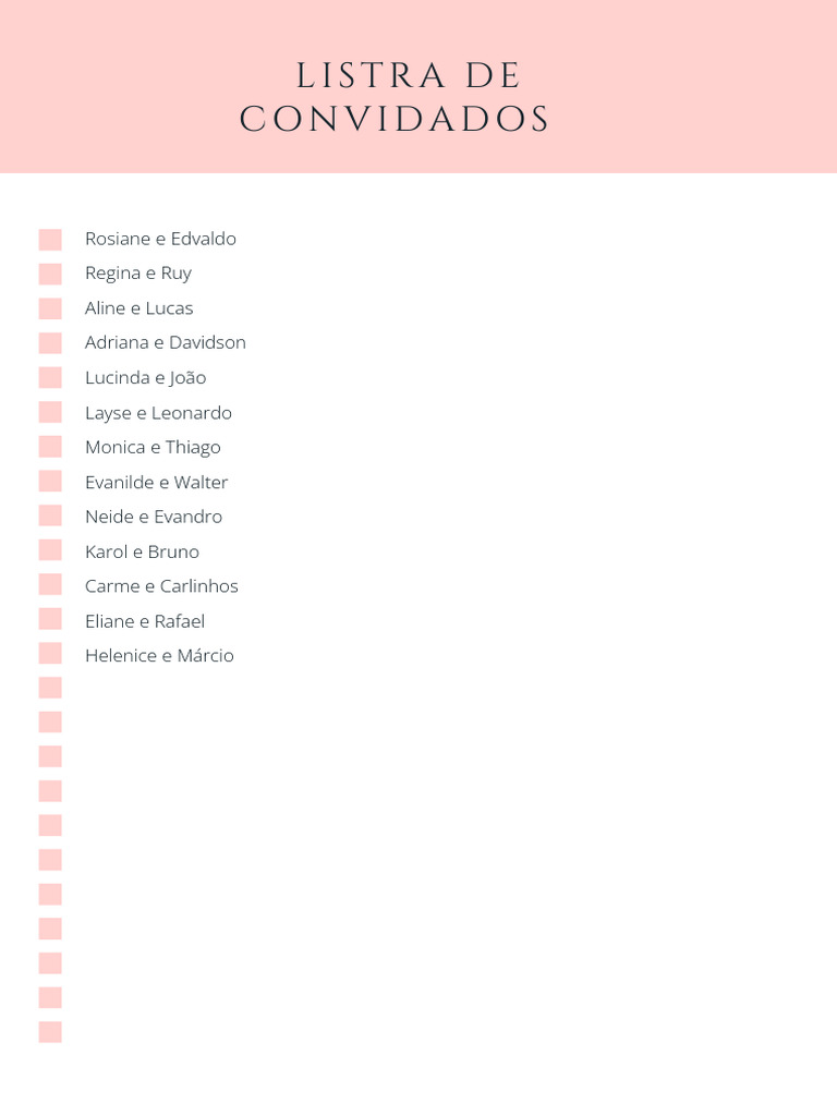 Lista de Verificação A Azul Escuro e Rosa Com Organizador de Casamento ...