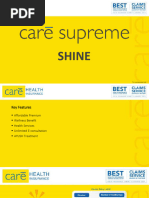 Care Supreme Shine Health Insurance Overview | PDF | Surgery | Health Care