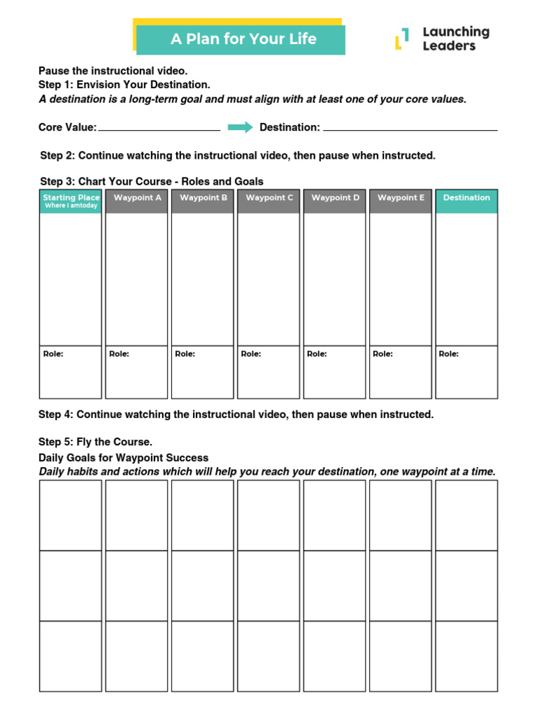 Class 4 LL Plan For Life | PDF