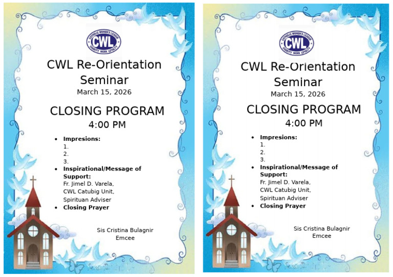 Closing Program | PDF