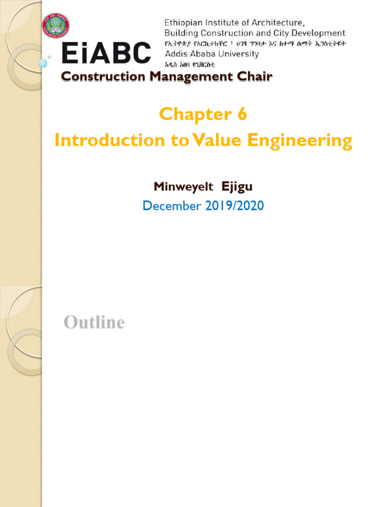 Value Engineering | PDF | Evaluation | Engineering