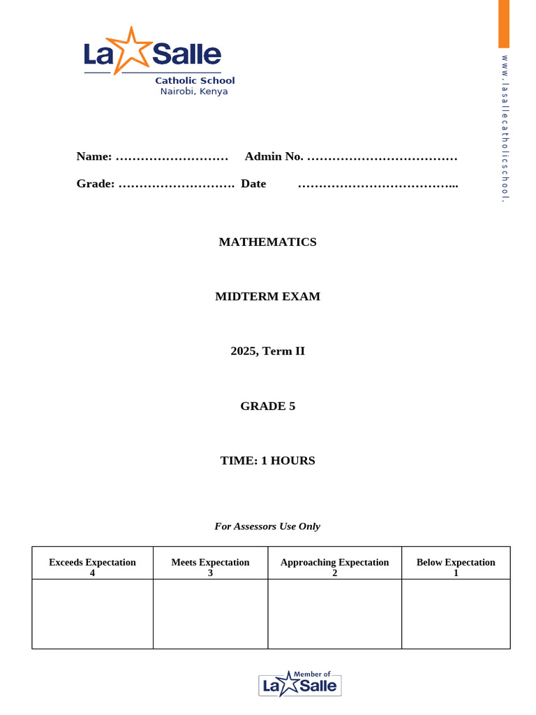Grade 5 Mathematics | PDF