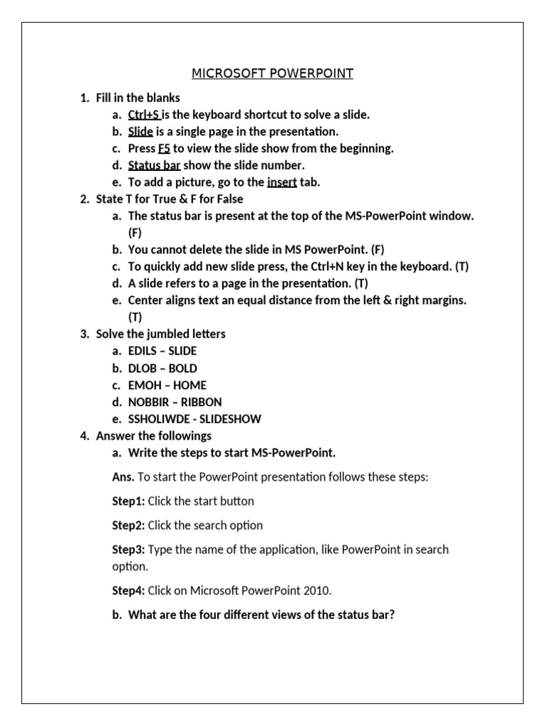Microsoft Powerpoint | PDF