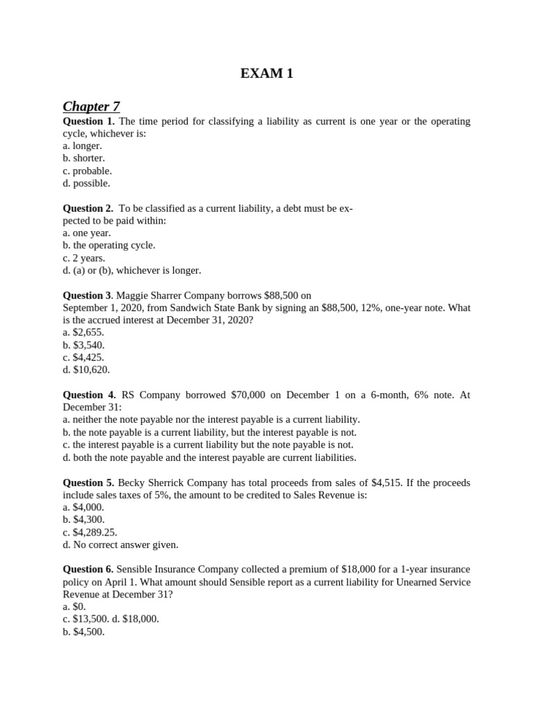 Exam 1 | PDF | Bonds (Finance) | Interest