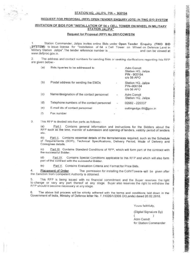 RFP | PDF