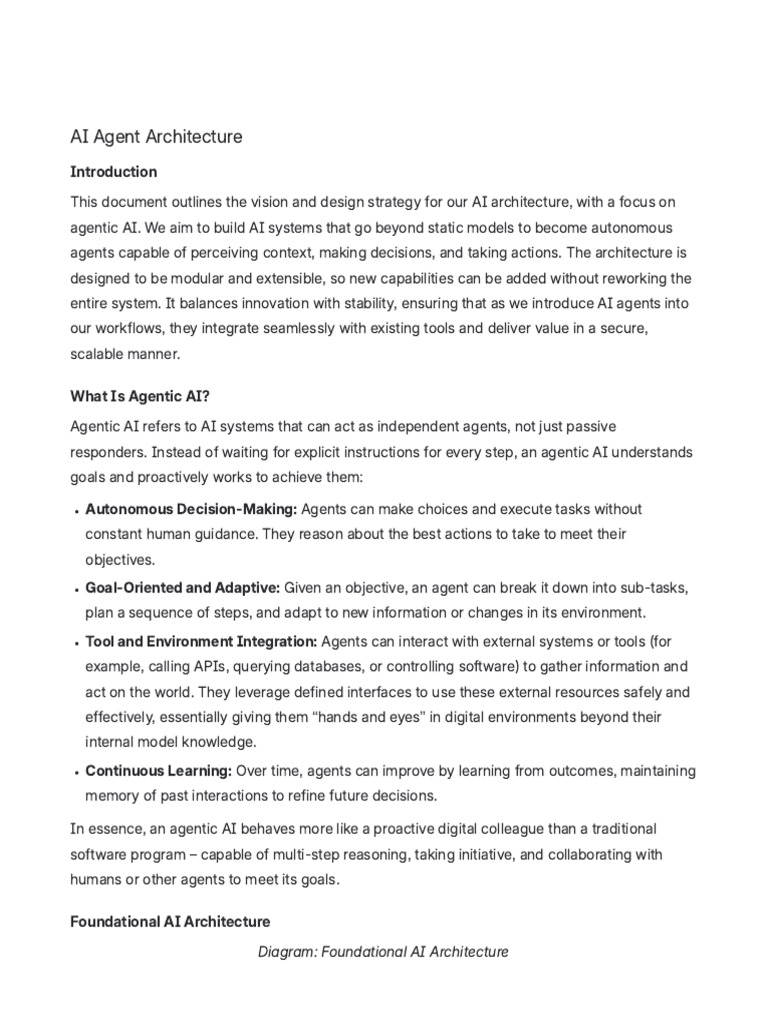TOG3 AI Agent Architecture 171125 070017 | PDF | Artificial ...