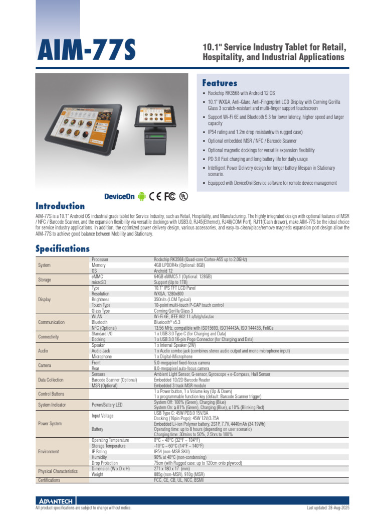 AIM 77S Datasheet 2025082820250902170252 | PDF | Server (Computing ...