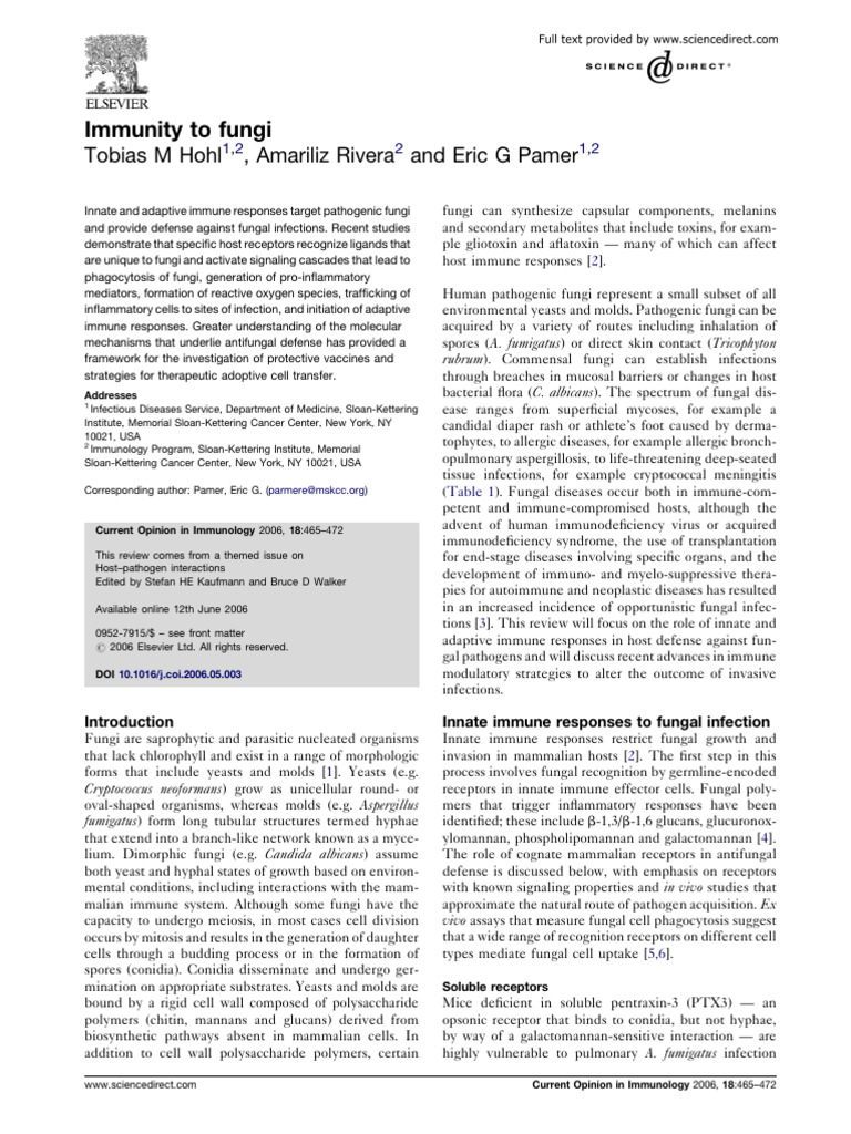 Hohl 2006 | PDF | T Helper Cell | Immune System