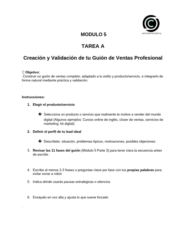Tarea Modulo 5 Tarea A | PDF