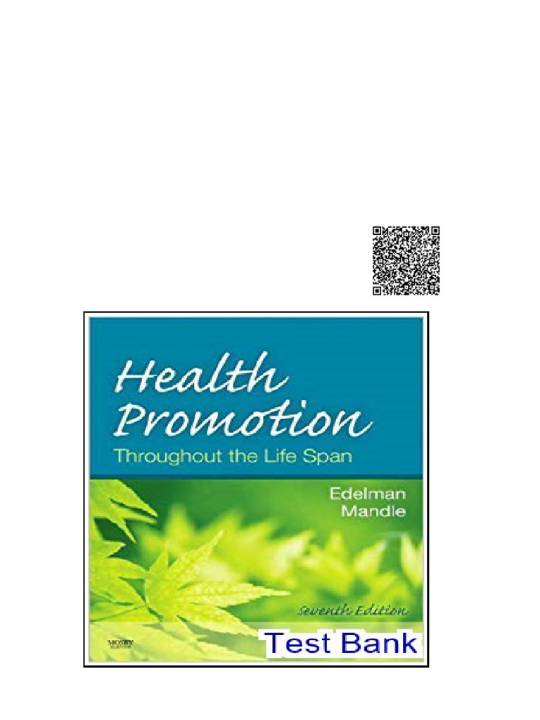 Health Promotion Throughout The Life Span 7th Edition Edelman Test Bank ...