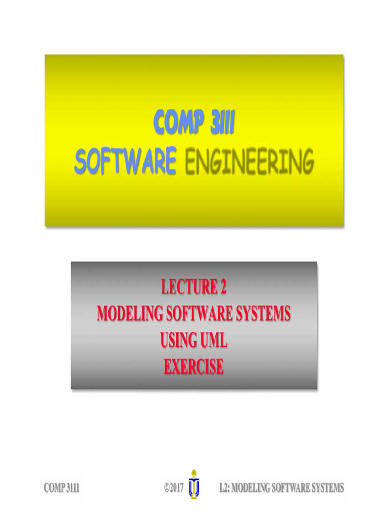 L02Exercise UMLModeling | PDF | Computing | Software Engineering